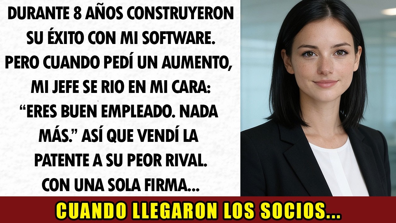 Construyeron su éxito con mi software, NO ME SUBIERON EL SUELDO... y vendí la patente.