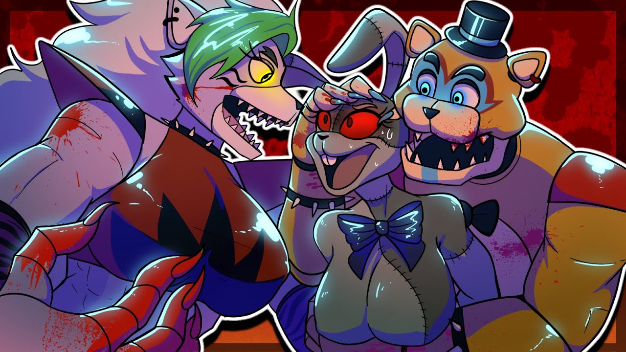Freddy & Roxy Vs Vanny's William Afton Possession (FNAF security breach animation)