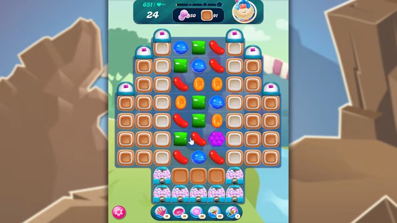 Candy Crush Saga LEVEL 651 NO BOOSTERS (new version)🐟☑️