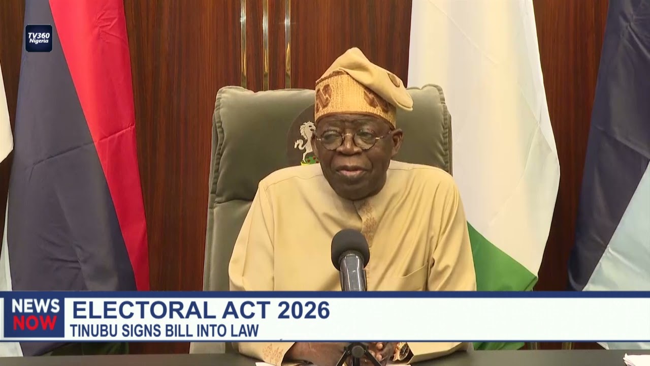 Tinubu signs Electoral Act 2026 into law