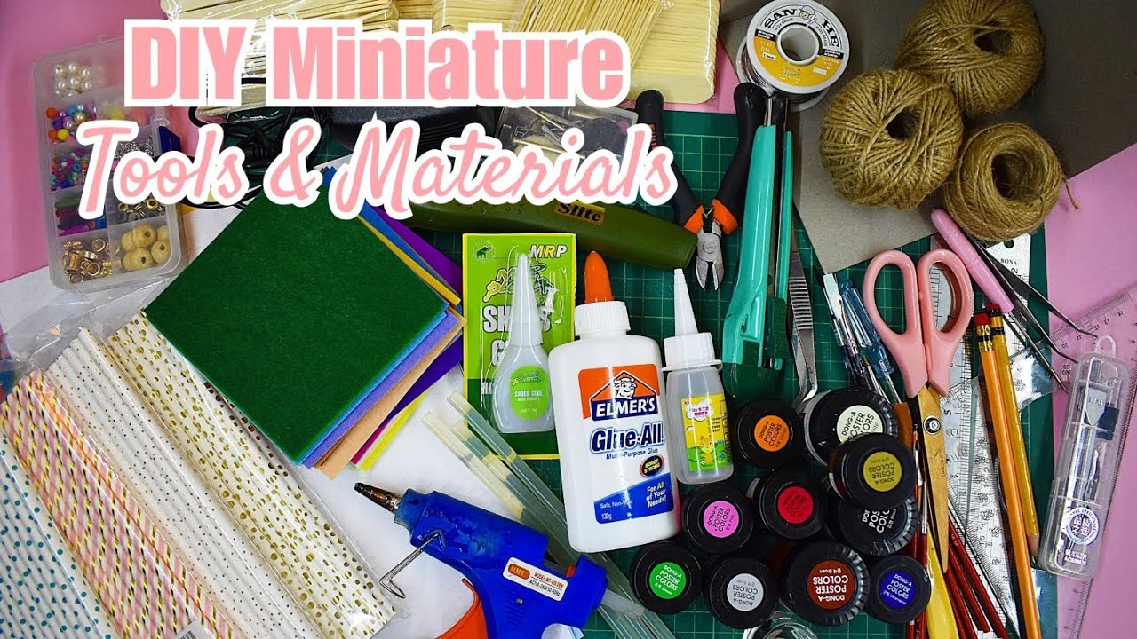 DIY Miniature Beginners: Tools and Materials I Use for DIY Miniature Dollhouse Making | Manilature