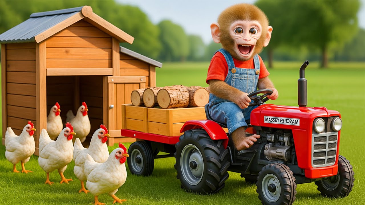 💜🚜🐒 Monkey NaNa&rsquo;s Magical Purple Radish Adventure Takes a Shocking Turn! 😱🌪️🥕