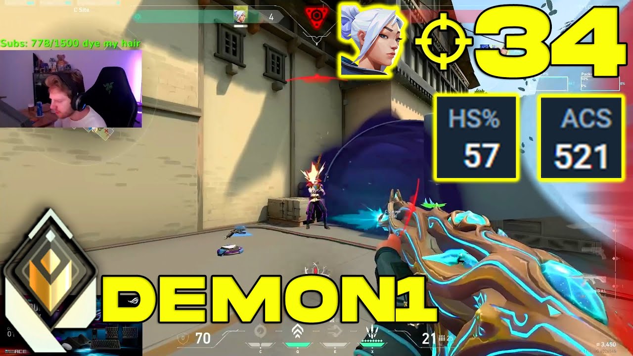 WHAT 500 ACS ON JETT LOOKS LIKE! - Demon1 [NA] #MatchMVP