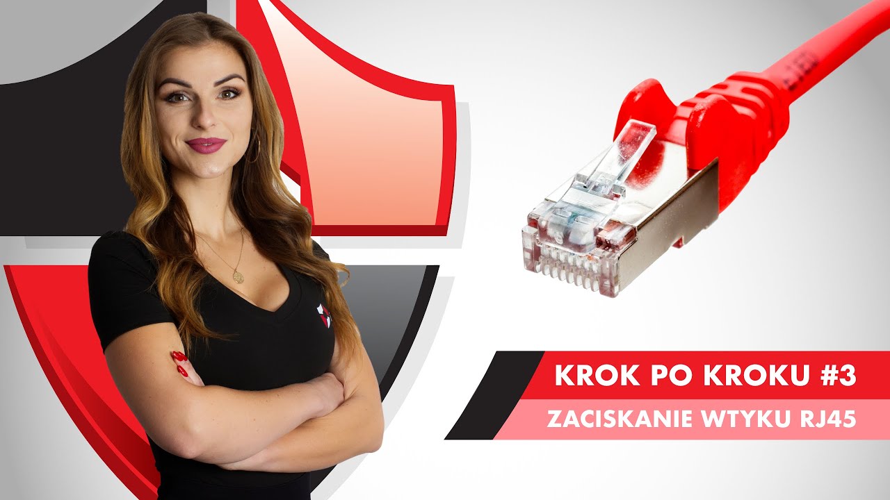 Zarabianie wtyku RJ-45 na kablu sieciowym | Krok po kroku z IVEL Electronics #3