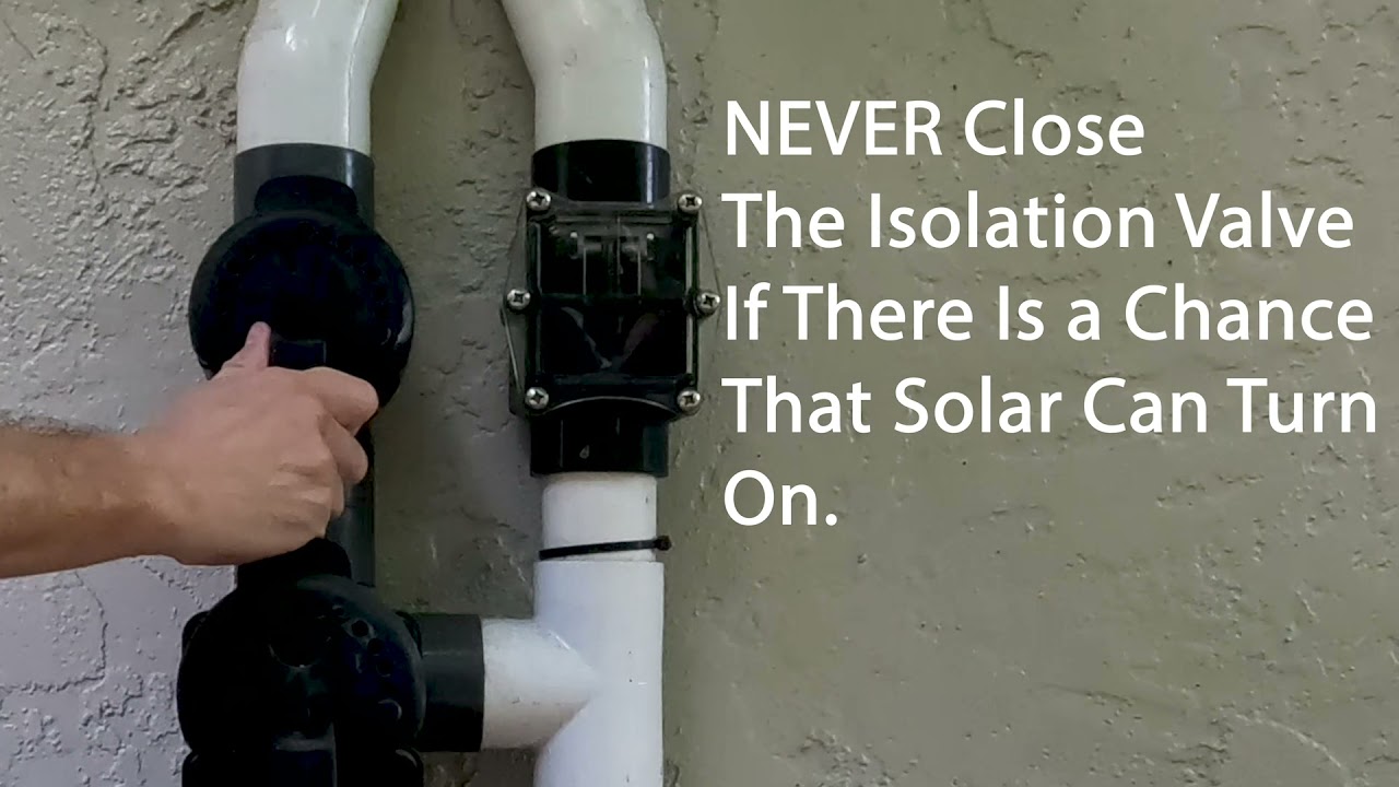 Solar Pool Heater Valve Manifold Explained