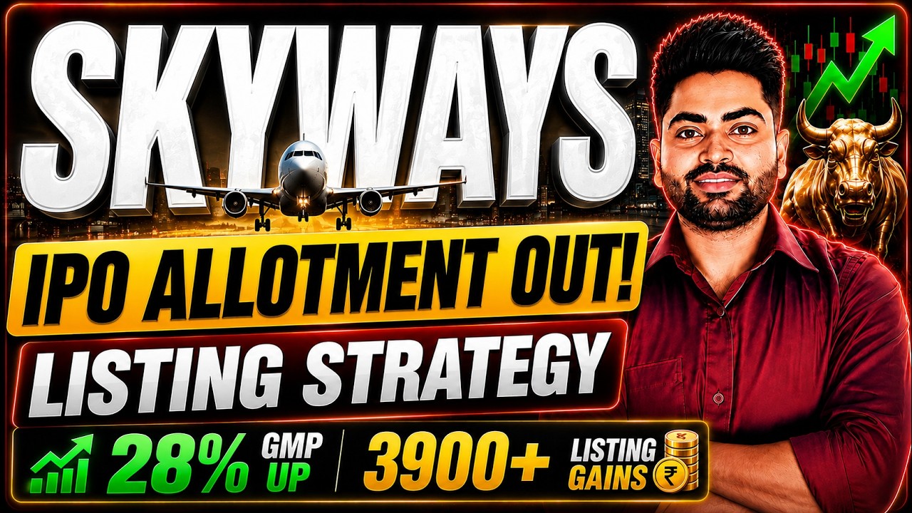 Skyways Air Services IPO Allotment OUT! | 28% GMP | Listing Strategy | Sell or Hold?