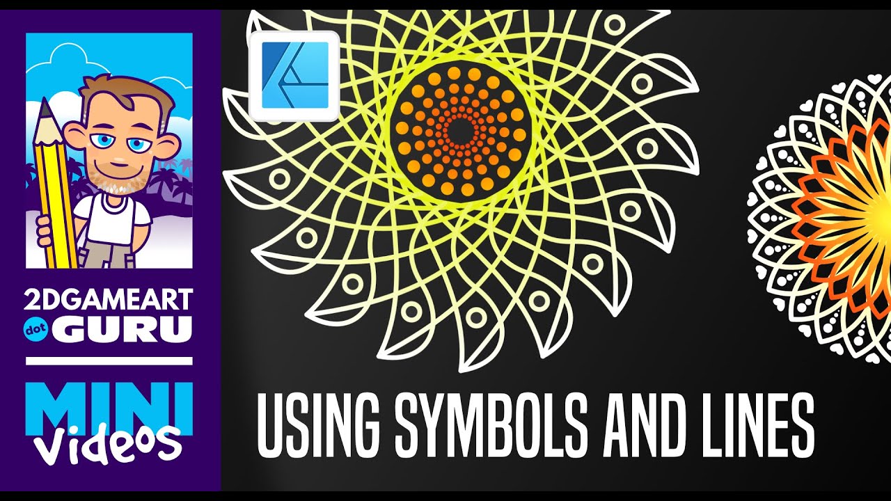 Affinity Designer Mini Tutorial - Using Symbols and Lines for patterns