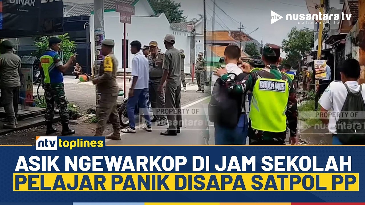 Asyik Nongkrong di Warkop, Pelajar Mojokerto Kocar-Kacir Saat Satpol PP Datang! | NTV TOPLINES