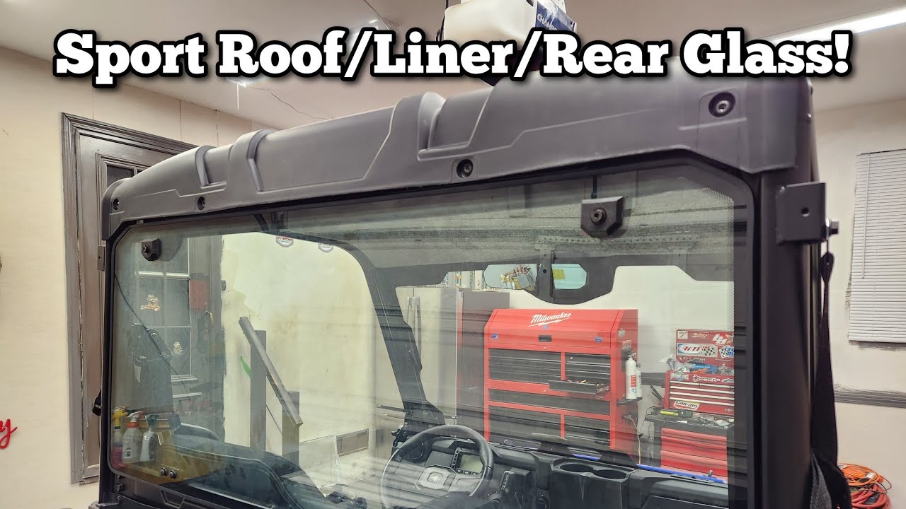 2022 Ranger SP 570 Sport Roof/Premium Liner/Rear glass panel Install!