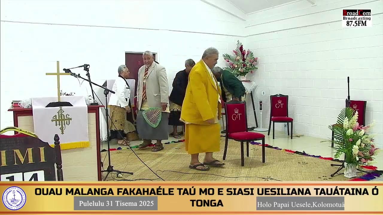 OUAU MALANGA FAKAHAÉLE TAÚ MO E SIASI UESILIANA TAUÁTAINA Ó TONGA KOLOMOTUÁ