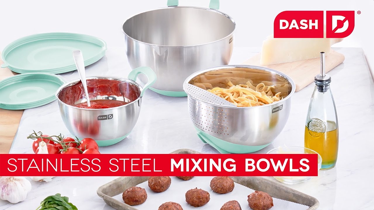 Dash Stainless Steel Mixing Bowls (Set Of 3)
