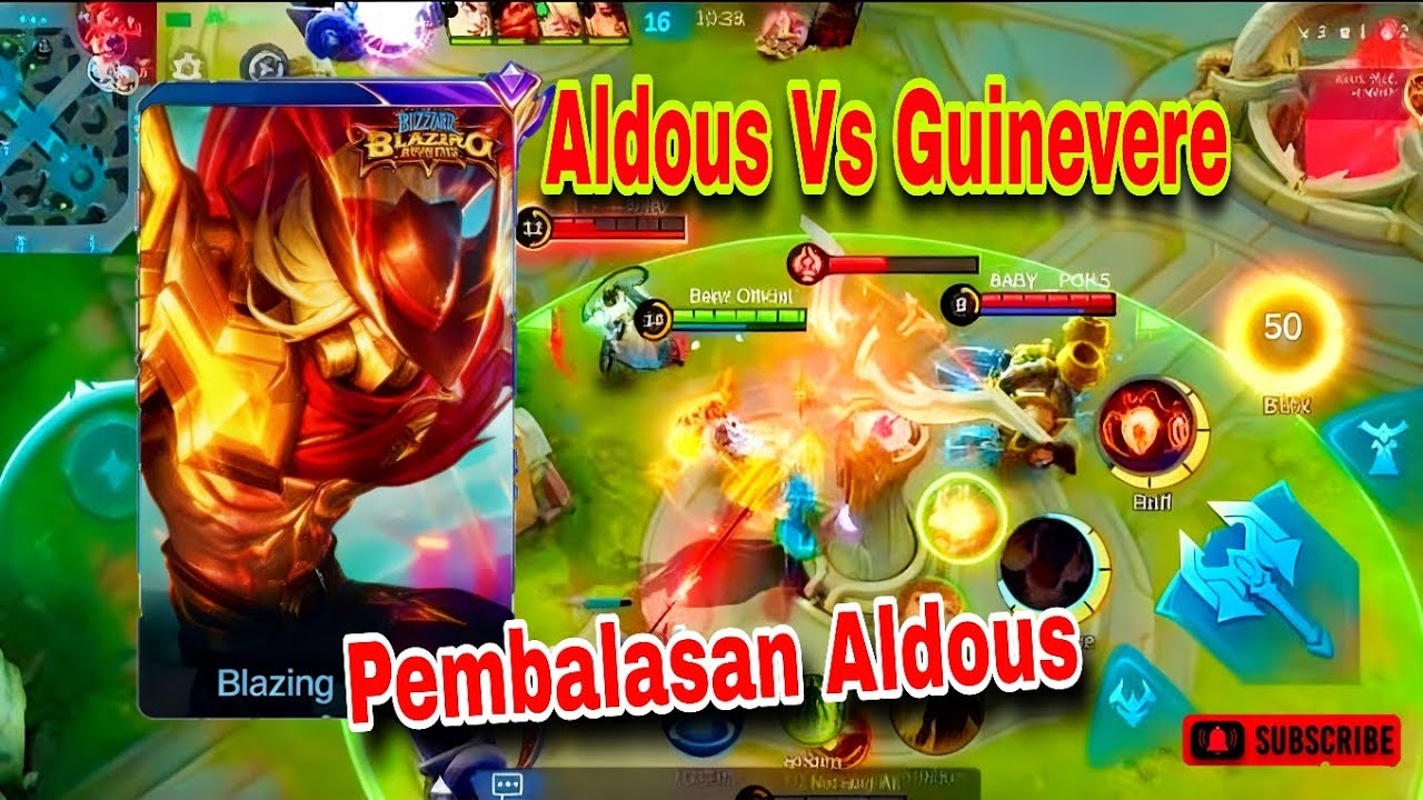 Pembalasan Aldous Vs Guinevere || Gameplay Aldous #mobilelegends 