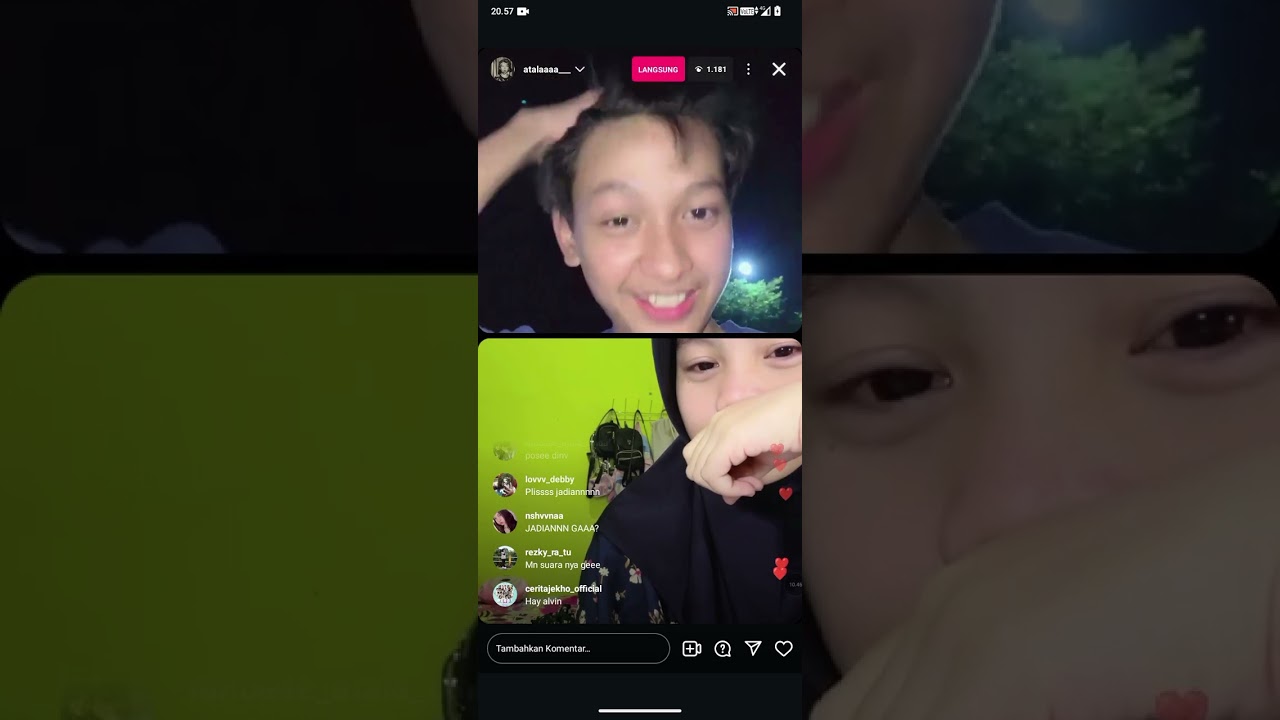 Atala dan dinda live ig
