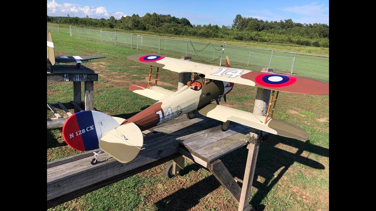 Seagull Models Nieuport 28 Third Flight with RCGF Stinger 26