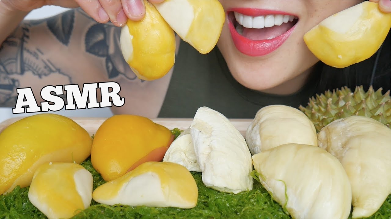 ASMR FREEZE DRY DURIAN MOCHI PIE (SOFT EATING SOUNDS) NO TALKING | SAS-ASMR