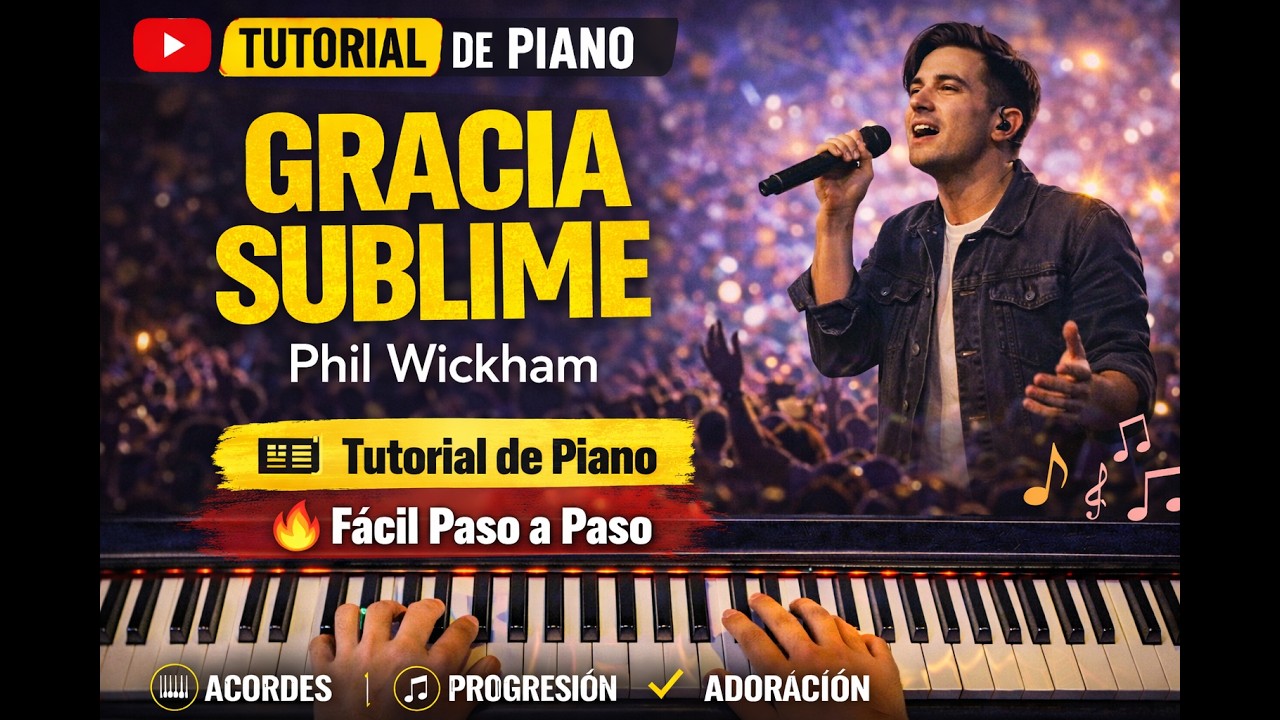 Gracia Sublime Piano Tutorial (Julio Malgar) (Phil Wickham )  jsm 2017