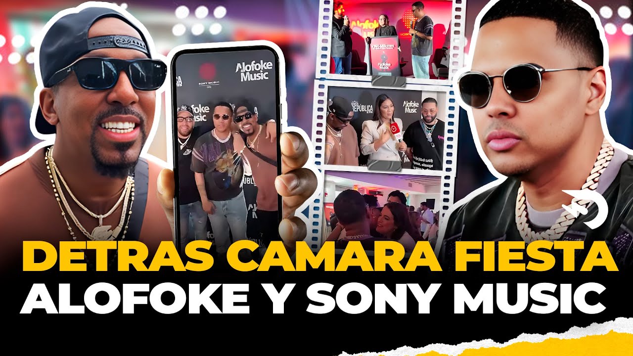 DETRAS DE CAMARA CELEBRACION ALOFOKE Y SONY MUSIC EN MIAMI