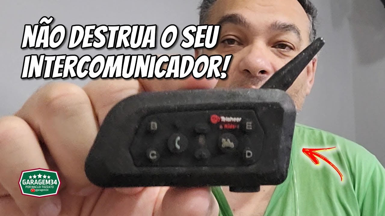 NÃO DESTRUA O SEU INTERCOMUNICADOR V6 PLUS IGUAL EU FIZ!