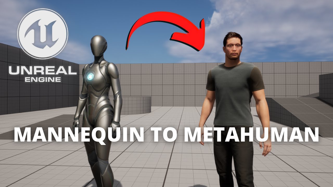 Как заменить манекен на метачеловека в Unreal Engine 5