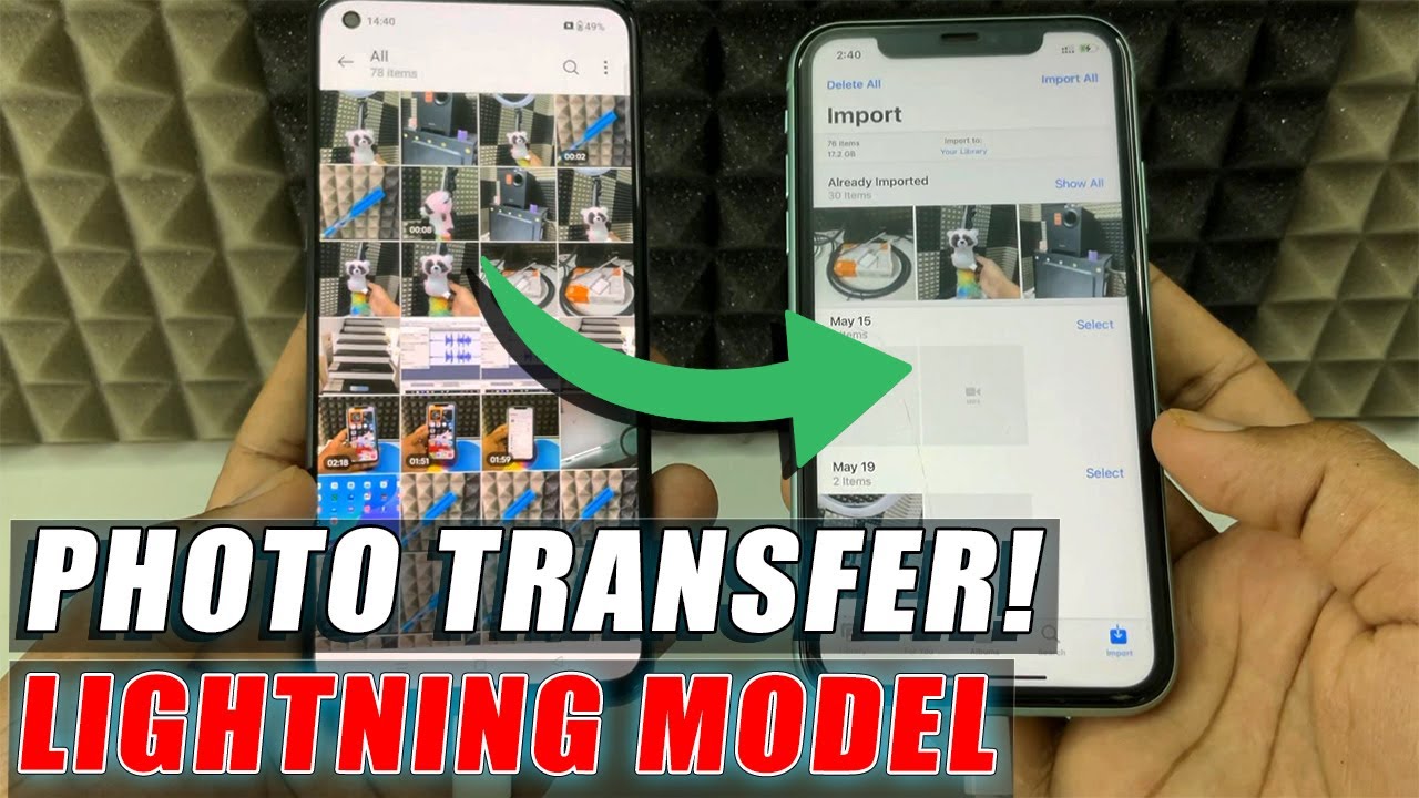How to transfer photos from Android to [Lightning model]iPhone?