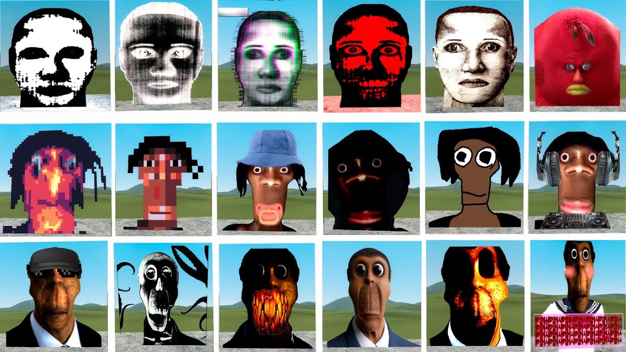 JUANDALE PRINGLE FAMILY & SELENE DELGADO & OBUNGA NEXTBOTS FAMILY  in Garry's Mod