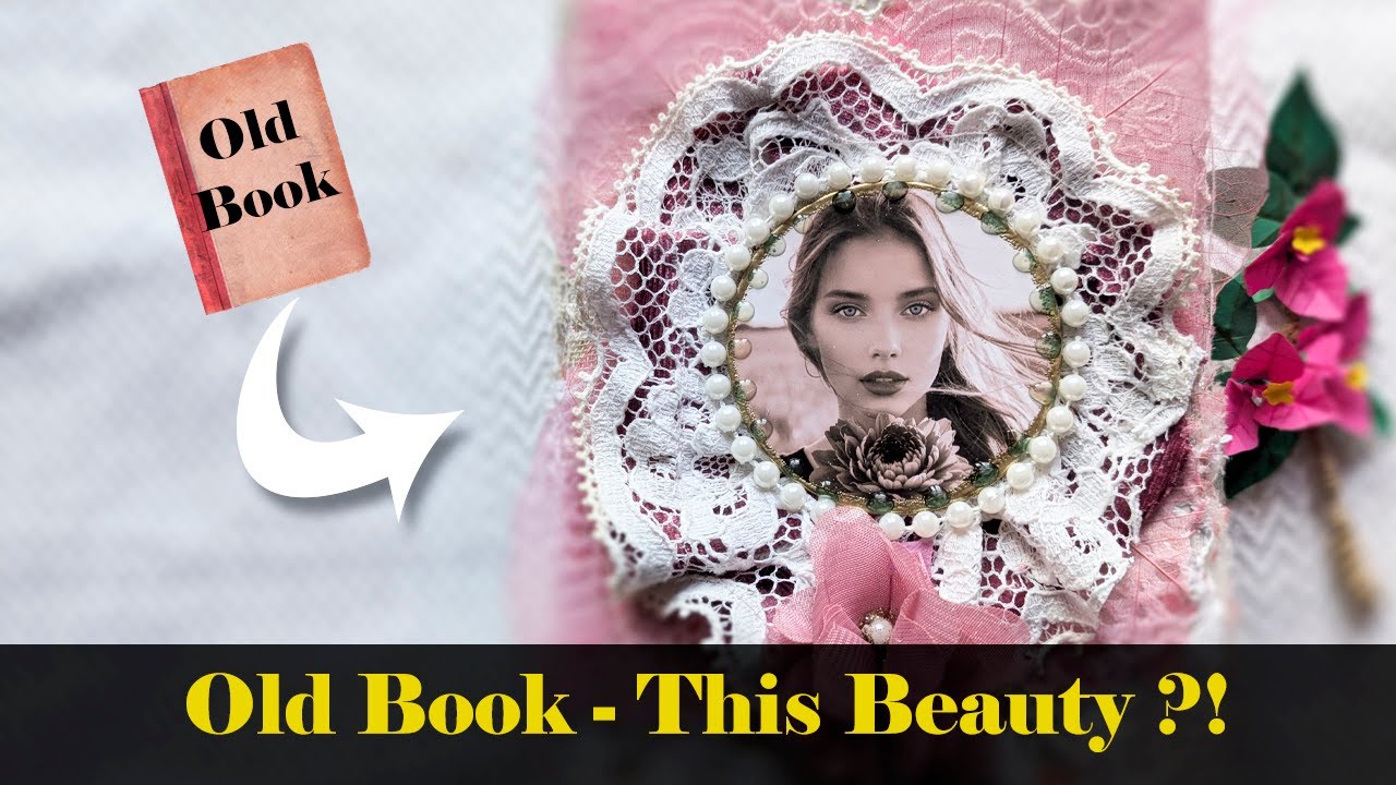 I Upcycled an Old Book Cover into This Floral Junk Journal! #jjmadness
