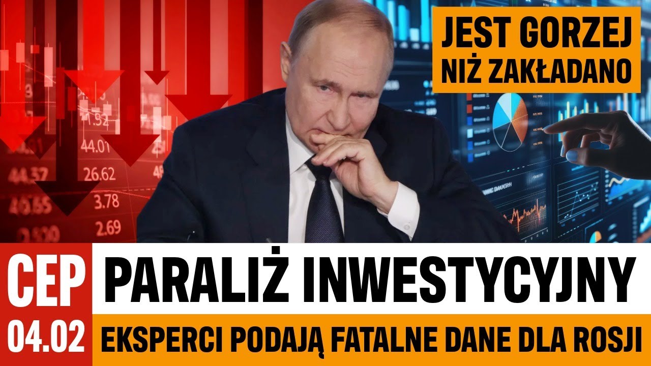 CEP - Kreml ma problem. Całkowity brak nowych inwestycji uderza w gospodarkę.Najnowsze badania.