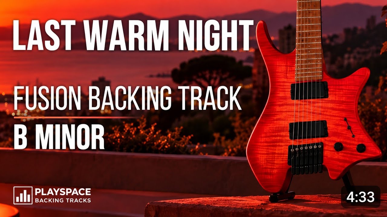 Modern Fusion Backing Track - Last Warm Night (B minor)