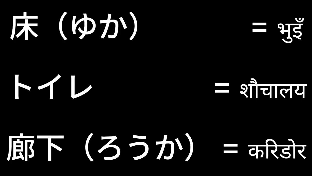 Building Cleaning Vocabulary for SSW Japan , Nepali Meaning