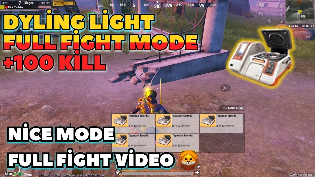 DYLİNG LİGHT METRO MODE | LİAN V4 +100  Kill 😱 | PUBG Metro royale ch28