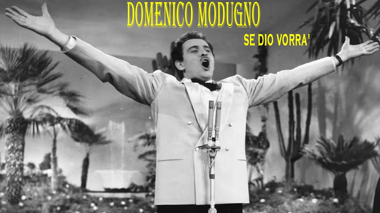 DOMENICO MODUGNO★SE DIO VORRA'★KARAOKE(NEW VERSION)