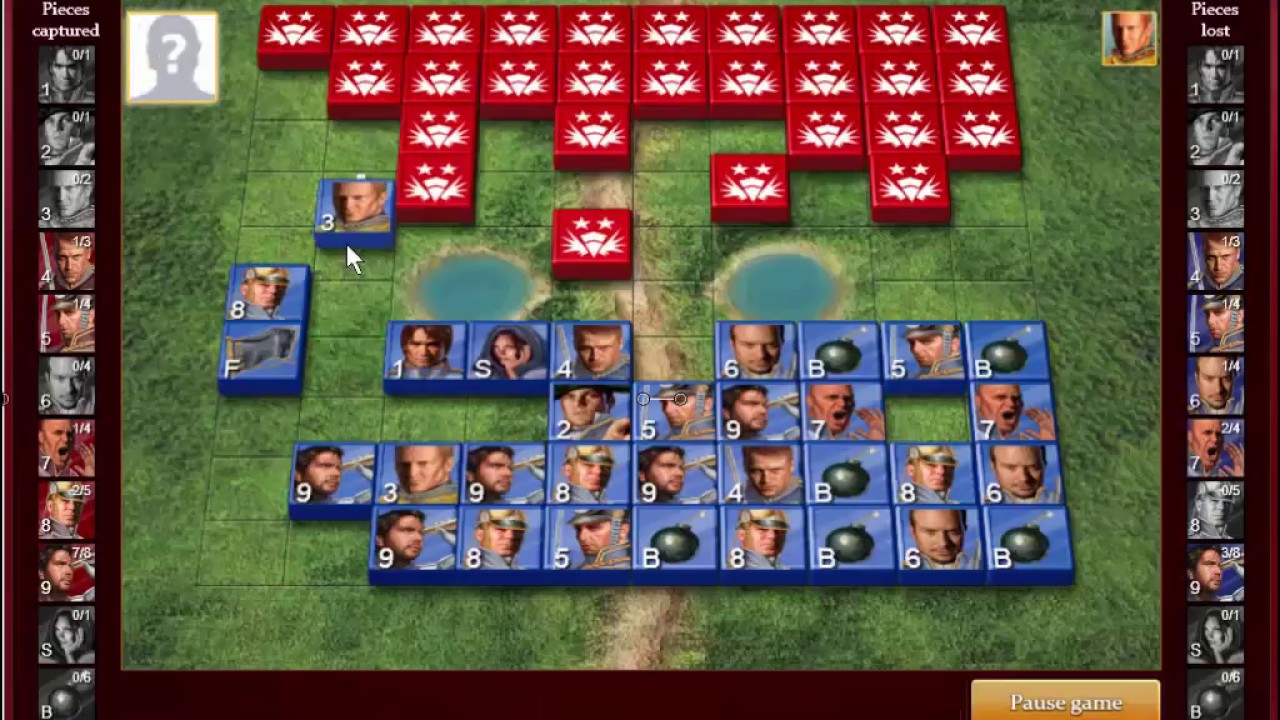 Stratego Game Analysis: Trapping Pieces with the 2 Square Rule