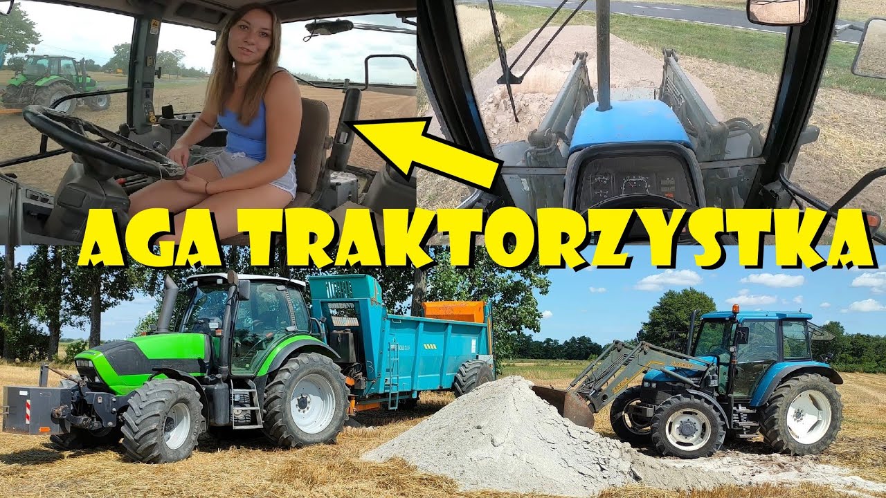 AGA PRZYJECHAŁA NA POLE😃WAPNOWANIE💪Agro Dni&oacute;wka #287
