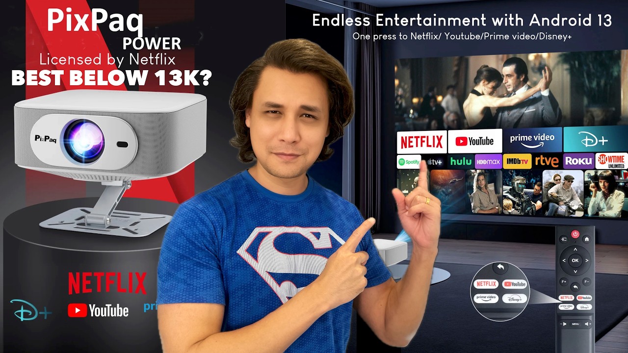 PixPaq Power Projector Review | India's First Certified Android Projector | Best Projector for 13K