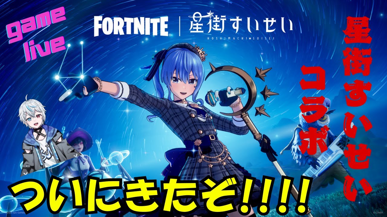 【Fortnite/雑談/VTuver】星街すいせいコラボが来たぞ!!!!【手元配信】#fortnite #星街すいせい