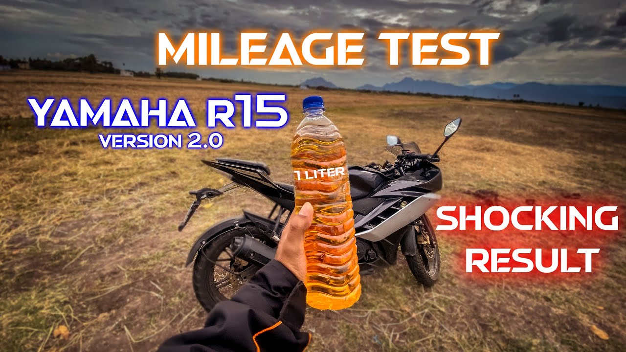 Yamaha R15 mileage test Shocking result 😮 | yamaha R15 v2 | yamaha r15 v2 mileage test  tamil