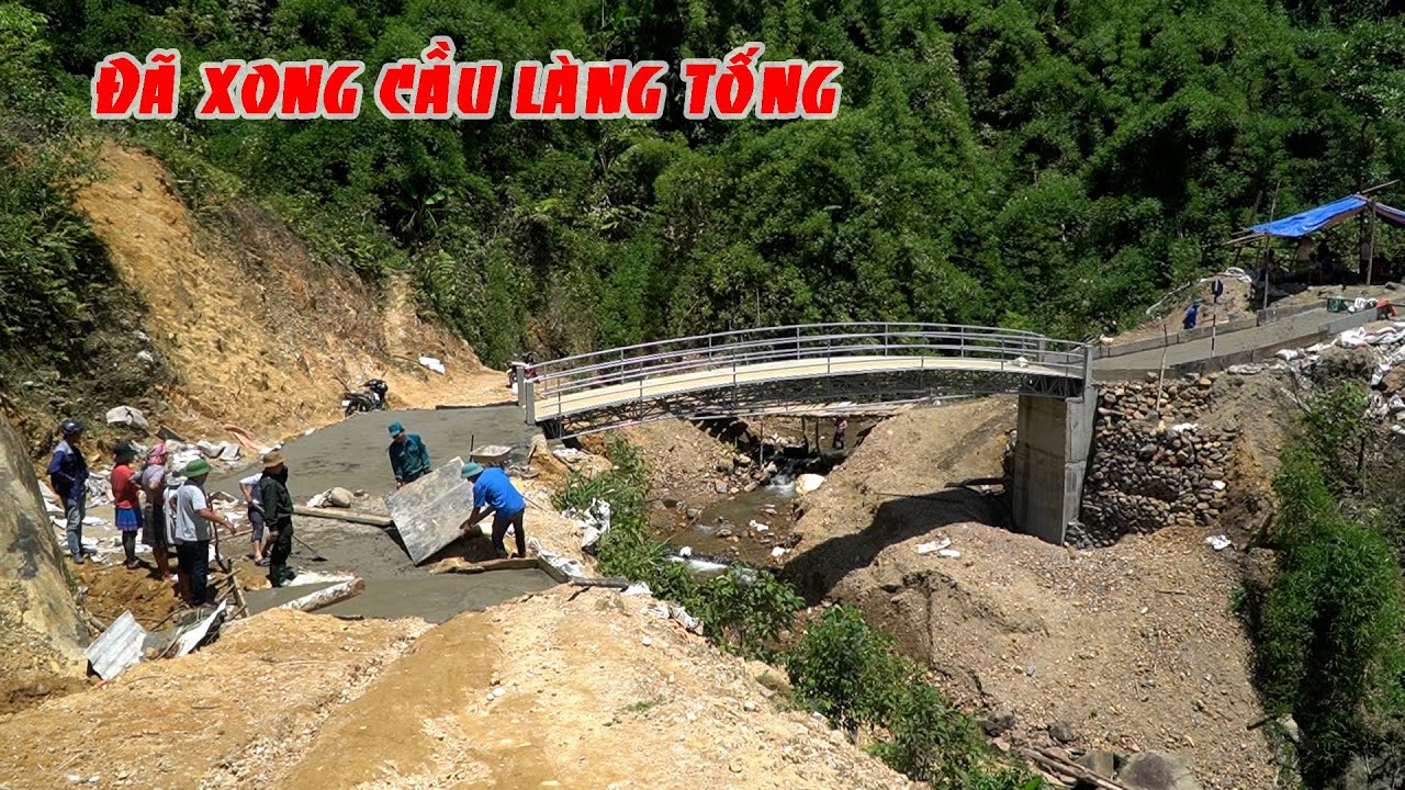 Tổng lực đổ đường dẫn hoàn thành cầu Làng Tống | Xây Cầu Làng Tống ( T 30 )