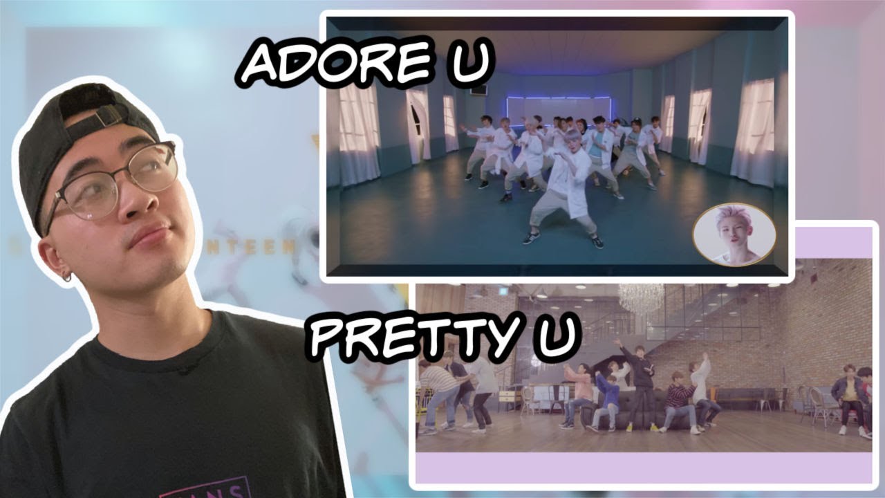 Seventeen - Adore U (Dance Practice) and Pretty U (Lyric/Dance Practice) Reaction! | Happy Songs!