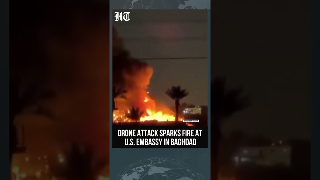 US-Iran War: Smoke And Fire Rages At US Diplomatic Facility In Baghdad After Drone Attack