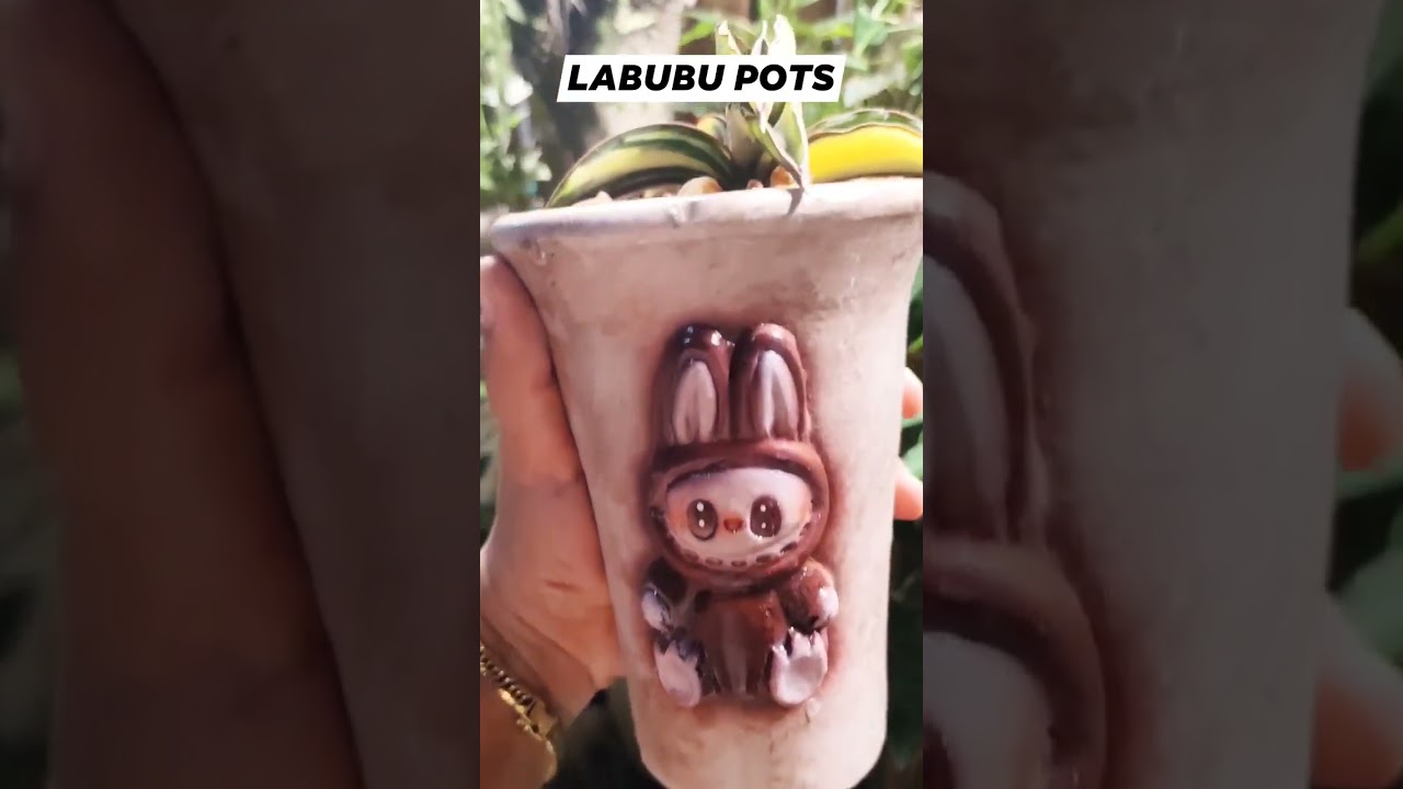 LABUBU POTS with Plants Available in Mini Dino Park & Eco Garden 