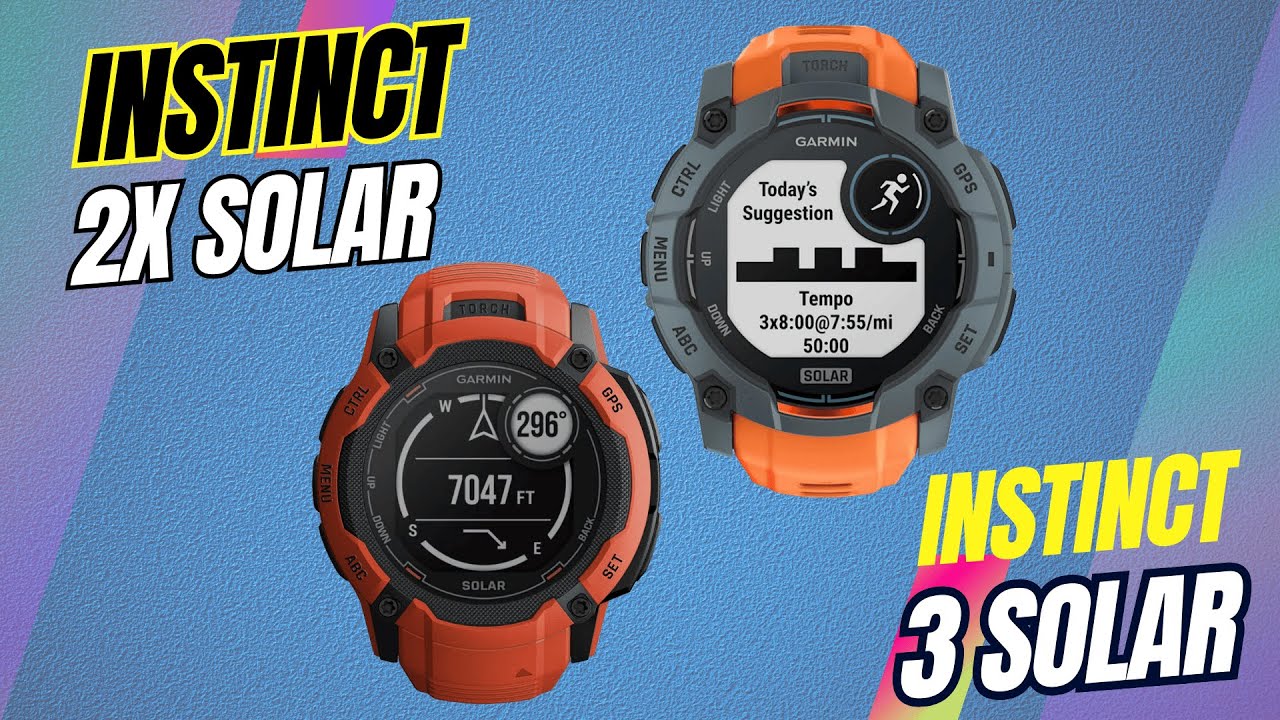 Garmin Instinct 2X Solar vs Garmin Instinct 3 Solar
