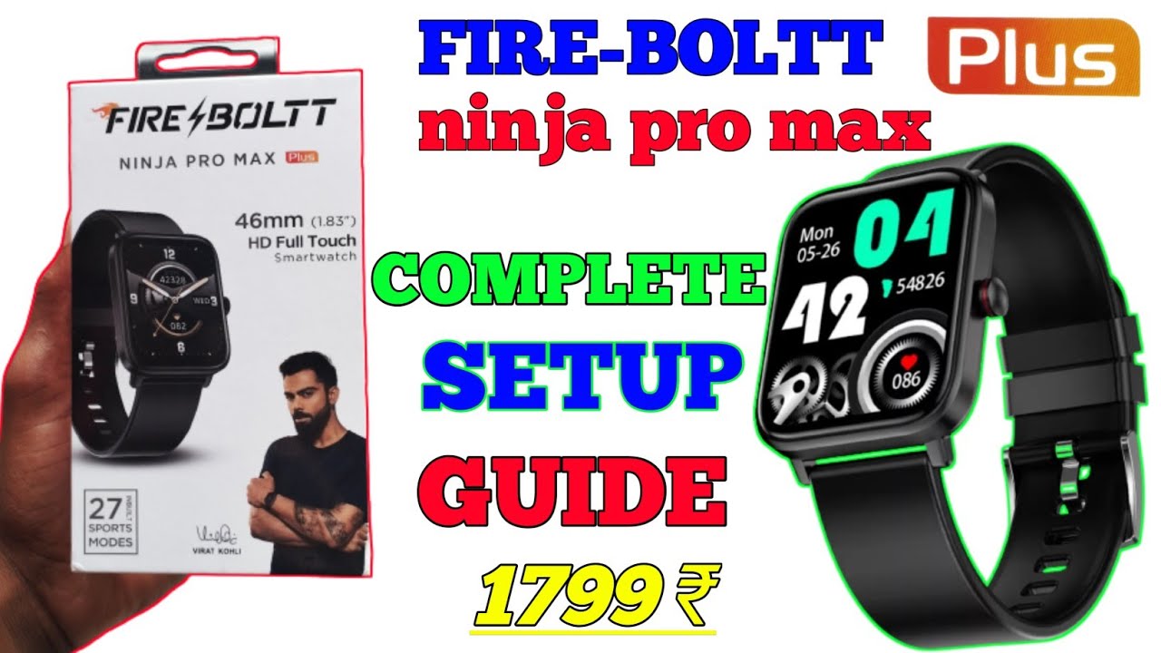 fire boltt ninja pro max smartwatch Unboxing & Review | how to open fire boltt ninja pro max watch |