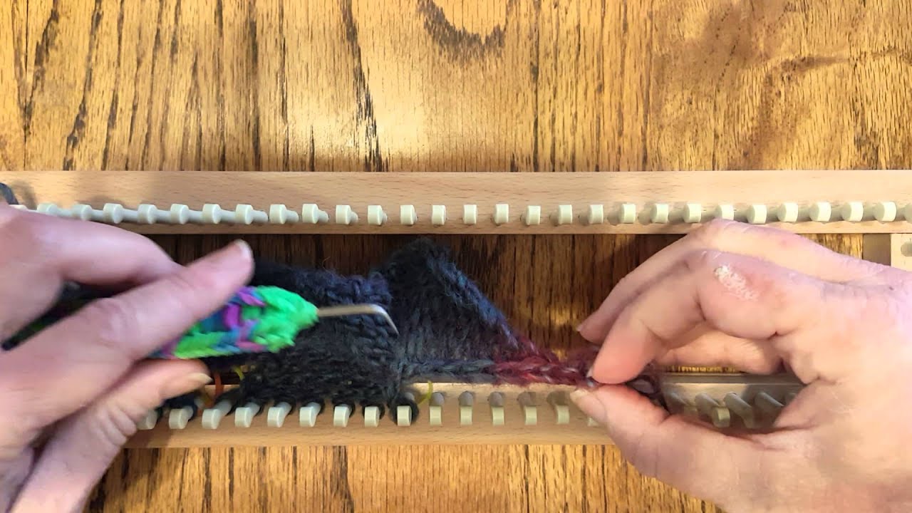 Entrelac on Knitting Loom part 3