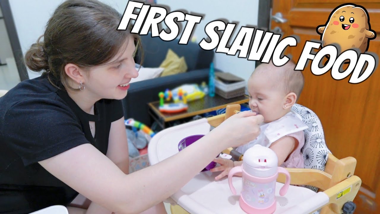 SLAVIC FOOD AGAD! UNANG SOLID FOOD NG BABY NAMIN!