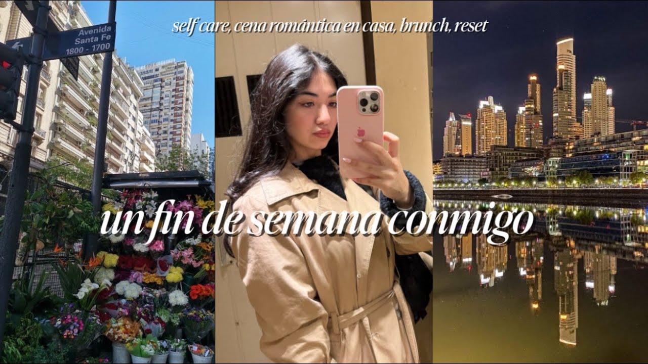 Vlog de un fin de semana viviendo sola en la ciudad | self care, cena romántica en casa y más!