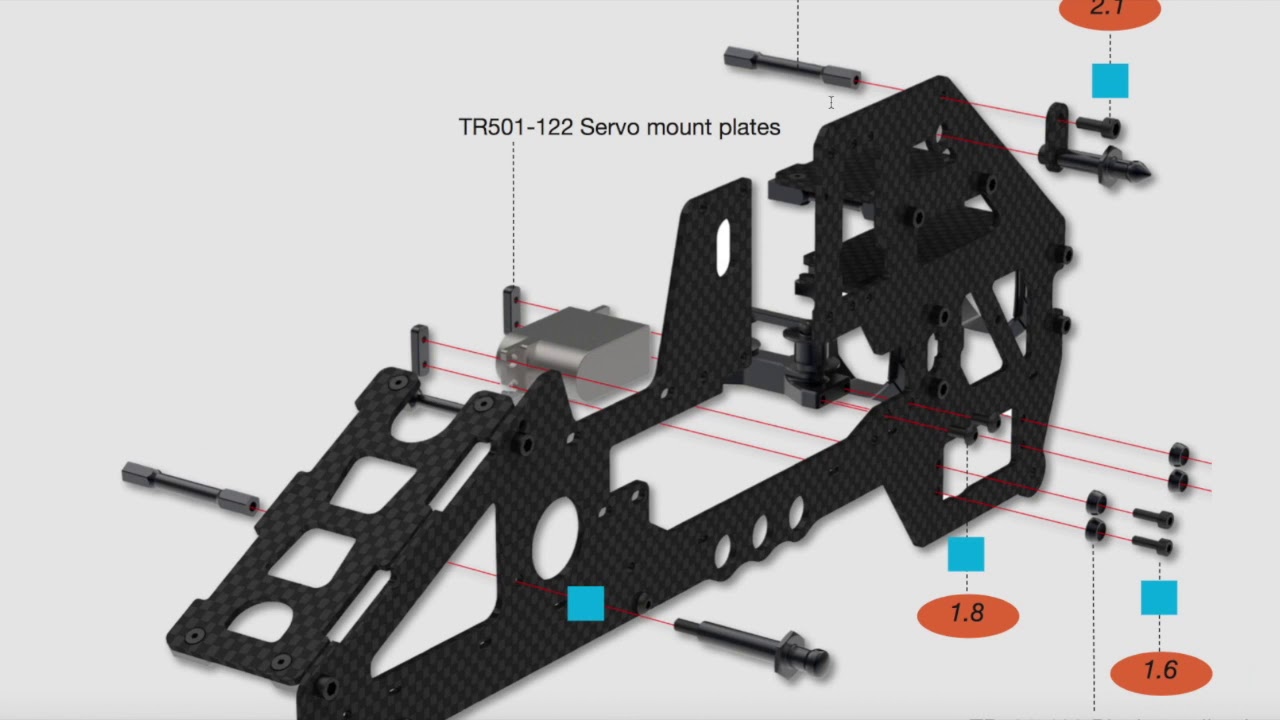 Tron 5.5 : Main Frame / Motor Assembly (FreddyCanFly)