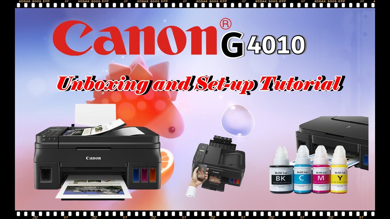 CANON G4010 PIXMA Inkjet 4in1 Printer  Unboxing and Set-up Tutorial.