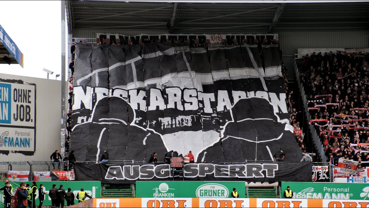 SpVgg Fürth - VfB Stuttgart  - Choreo - 19/20 Ultras Stuttgart Cannstatter Kurve TV