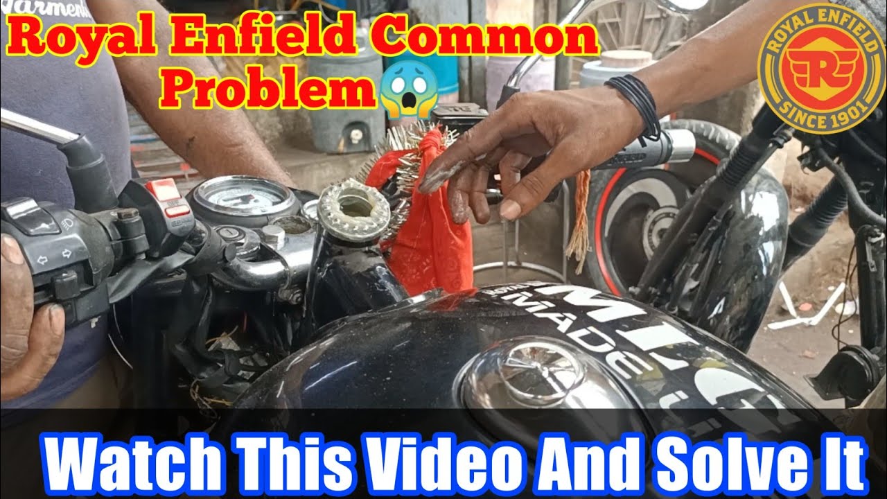 How To Solve Royal Enfield Classic 350 Handle Problem | How To Change Ball Racer / Cone Set In Hindi