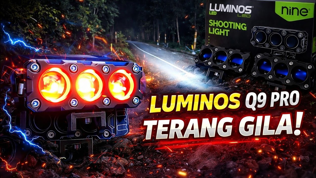 Luminos Q9PRO, ЛУЧШИЙ сверхъяркий светодиодный прожектор для автомобиля/мотоцикла!